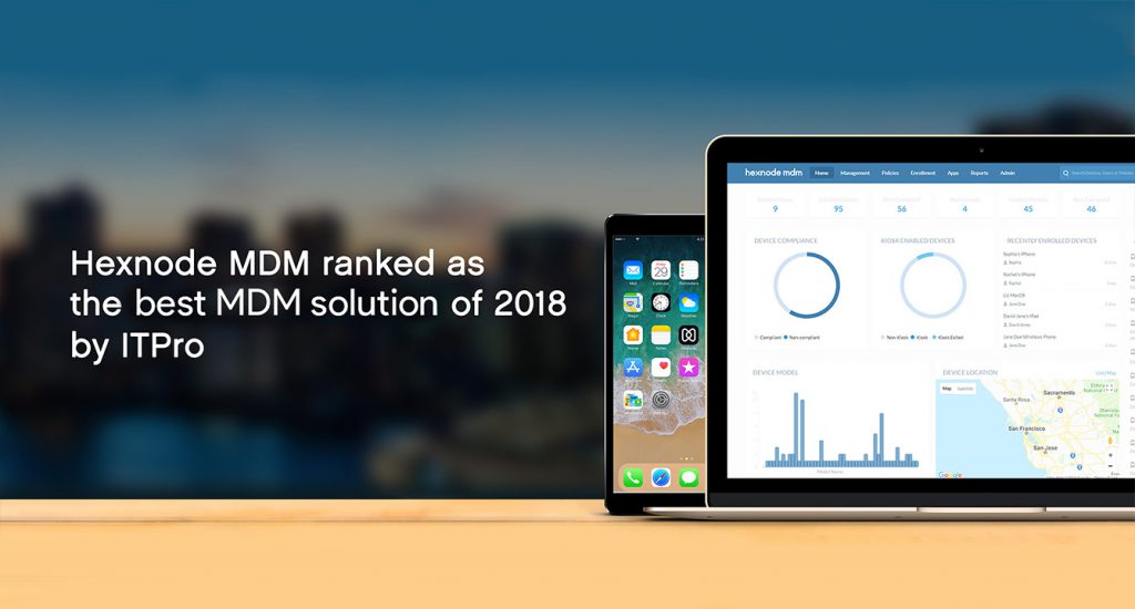 Hexnode ranked as the Best MDM Solution of 2018 by ITPro