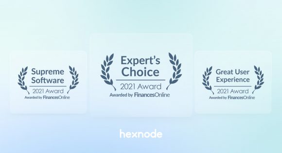 Hexnode UEM grabs the Expert’s Choice Award in the MDM category by FinancesOnline 